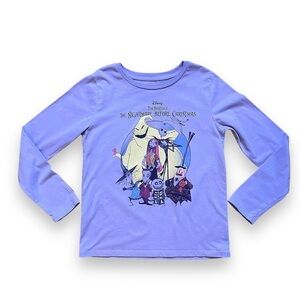 Disney The Nightmare Before Christmas Girls Long Sleeve Graphic T-Shirt Size L